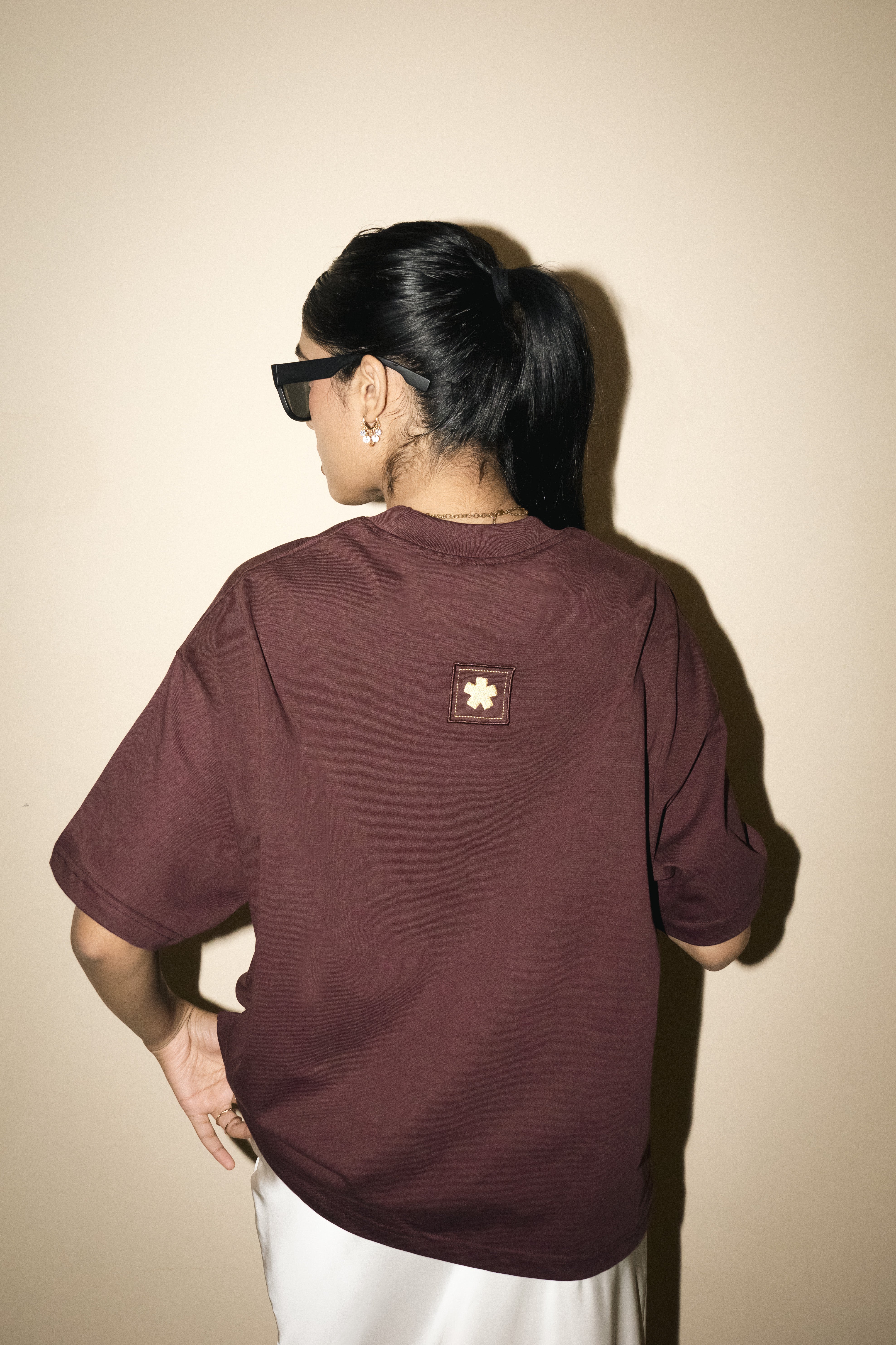 Back Embroidery Patch Box Unisex T-shirt